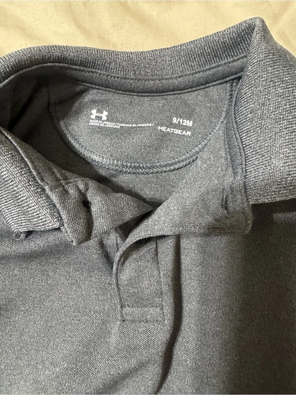 Under Armour Dark Gray Baby Polo Onesie